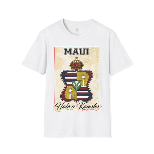 Hale O Kanaka - Crest - Maui -Unisex Softstyle T-Shirt