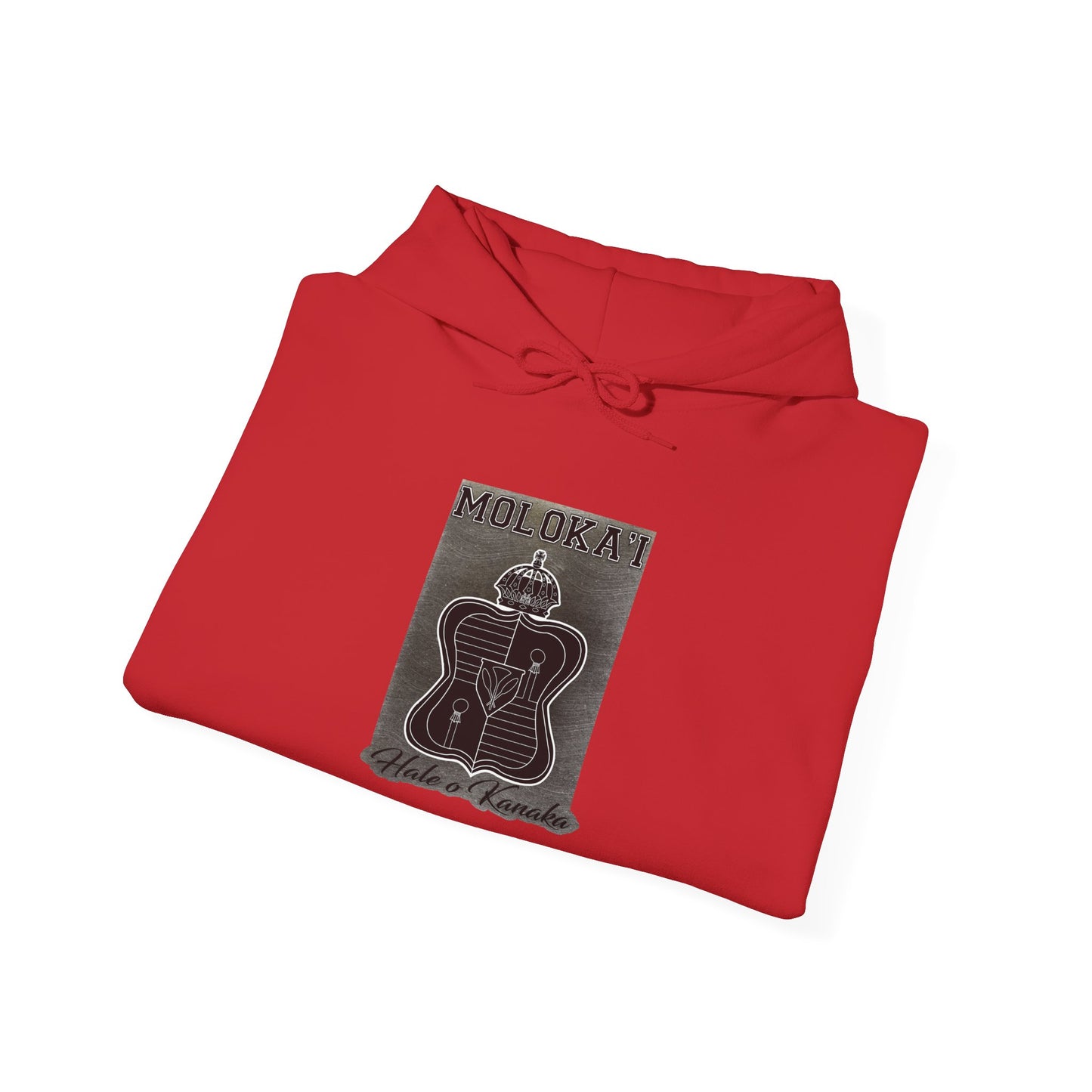 Hale O Kanaka - Crest - Moloka’i - Unisex Heavy Blend™ Hooded Sweatshirt