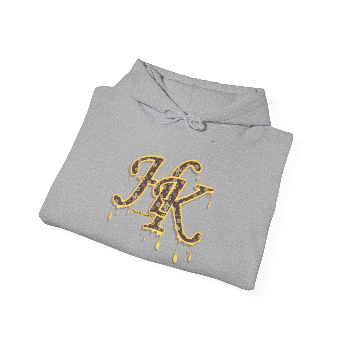 Hale O Kanaka - Da Drip Gold - MHK - Unisex Heavy Blend™ Hooded Sweatshirt