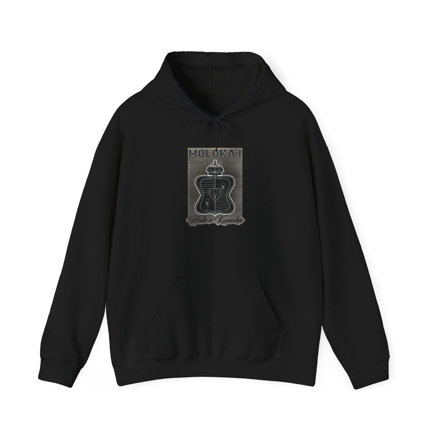 Hale O Kanaka - Crest - Moloka’i - Unisex Heavy Blend™ Hooded Sweatshirt