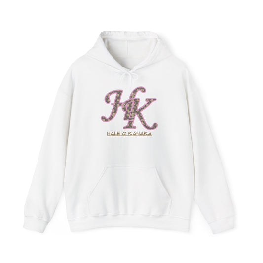 Hale O Kanaka - HK large Pink - MHK - Unisex Heavy Blend™ Hooded Sweatshirt