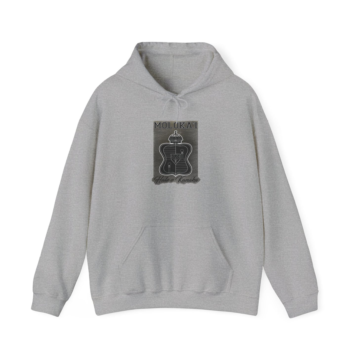 Hale O Kanaka - Crest - Moloka’i - Unisex Heavy Blend™ Hooded Sweatshirt