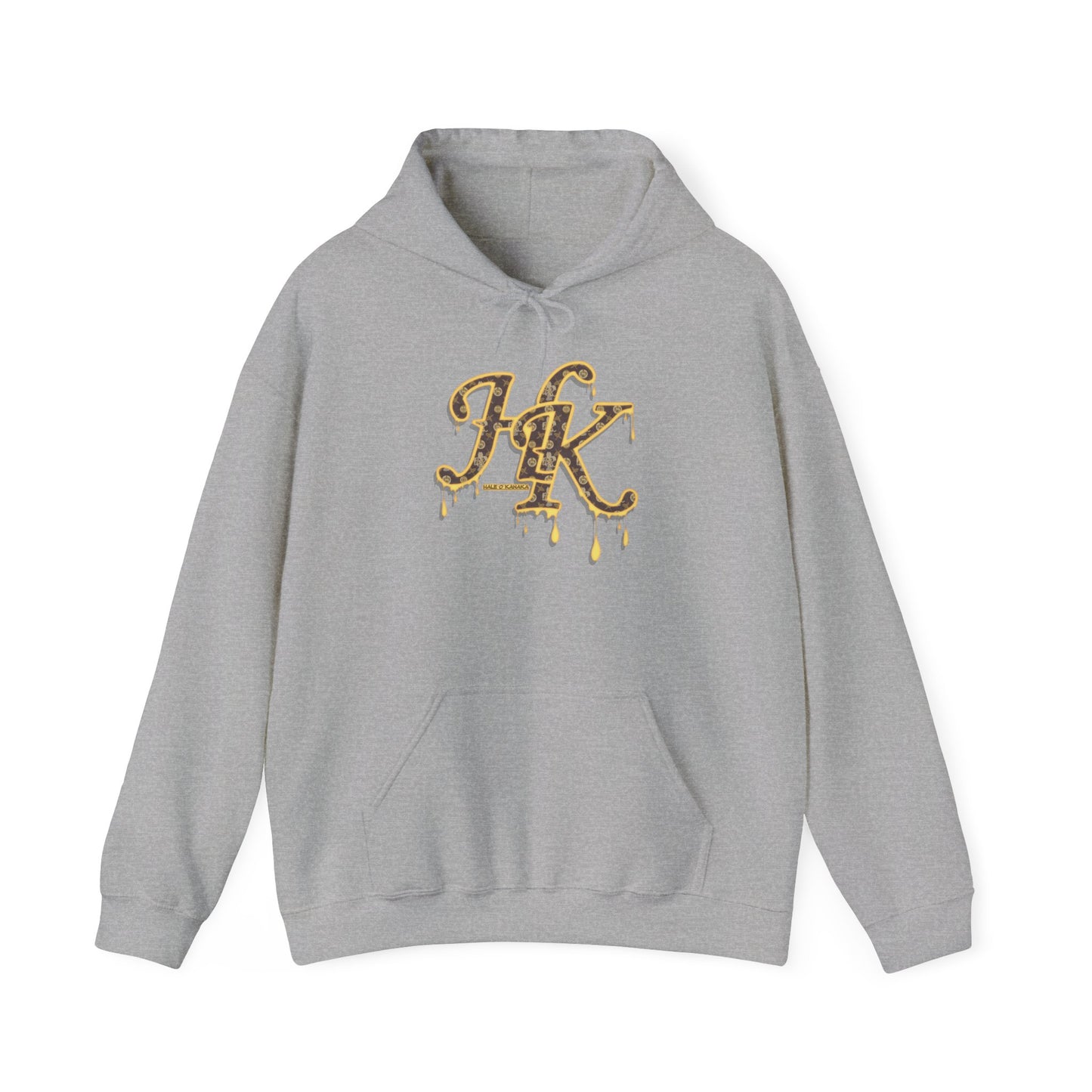 Hale O Kanaka - Da Drip Gold - MHK - Unisex Heavy Blend™ Hooded Sweatshirt