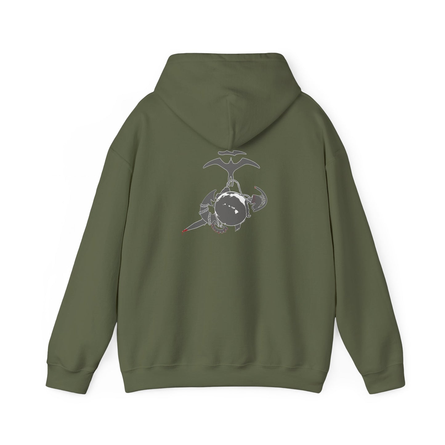 Hale O Kanaka - KANAKA Da Few Da Proud - MHK - Unisex Heavy Blend™ Hooded Sweatshirt