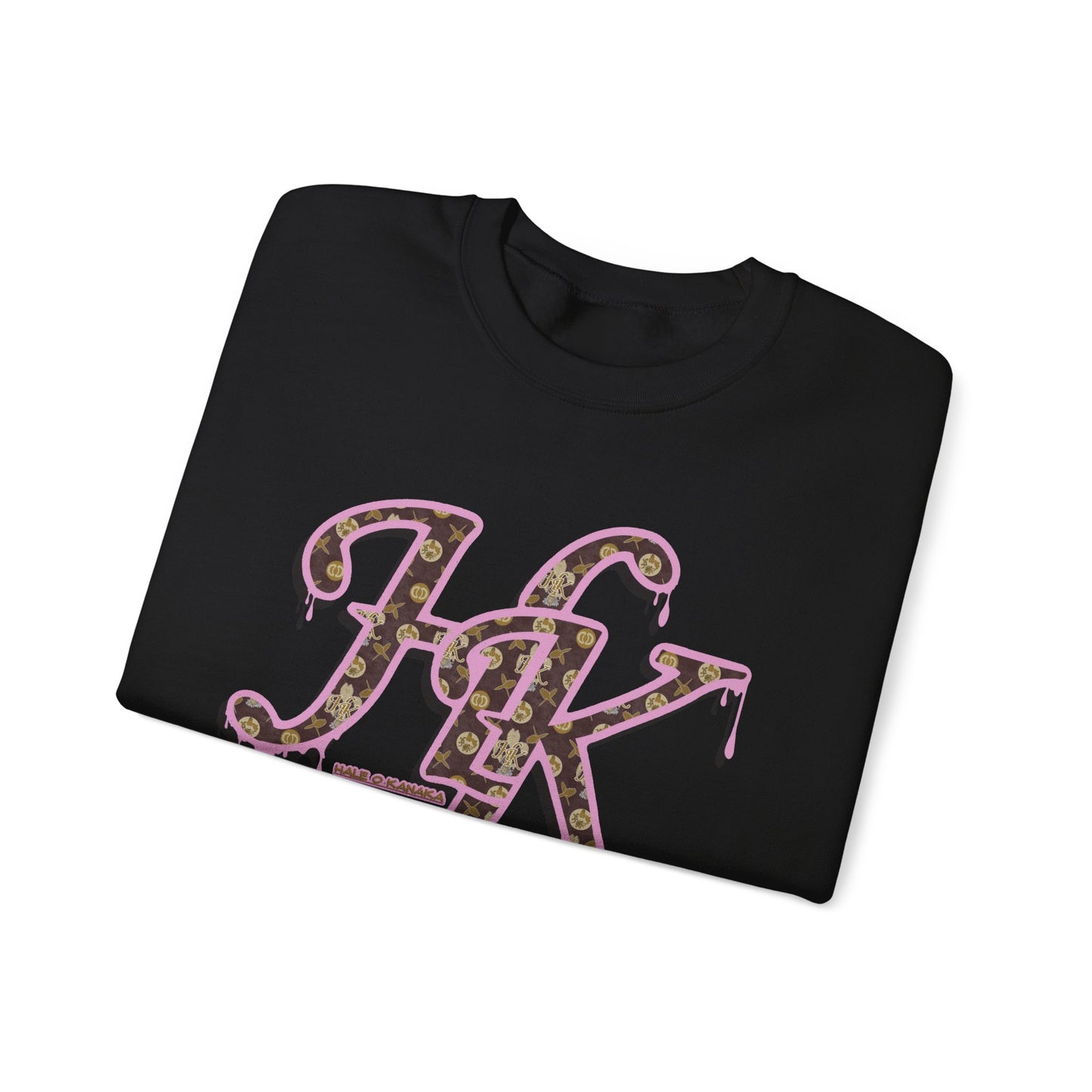 Hale O Kanaka - Da Drip Pink - MHK - Unisex Heavy Blend™ Crewneck Sweatshirt