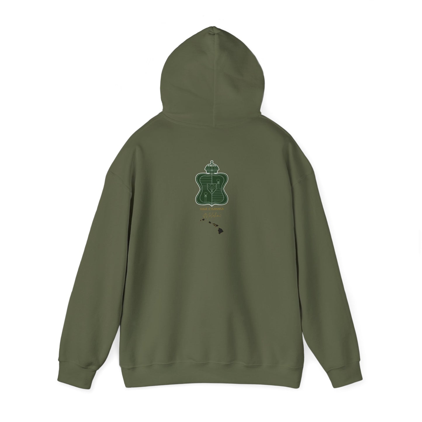 Hale O Kanaka - Crest - Moloka’i - Unisex Heavy Blend™ Hooded Sweatshirt