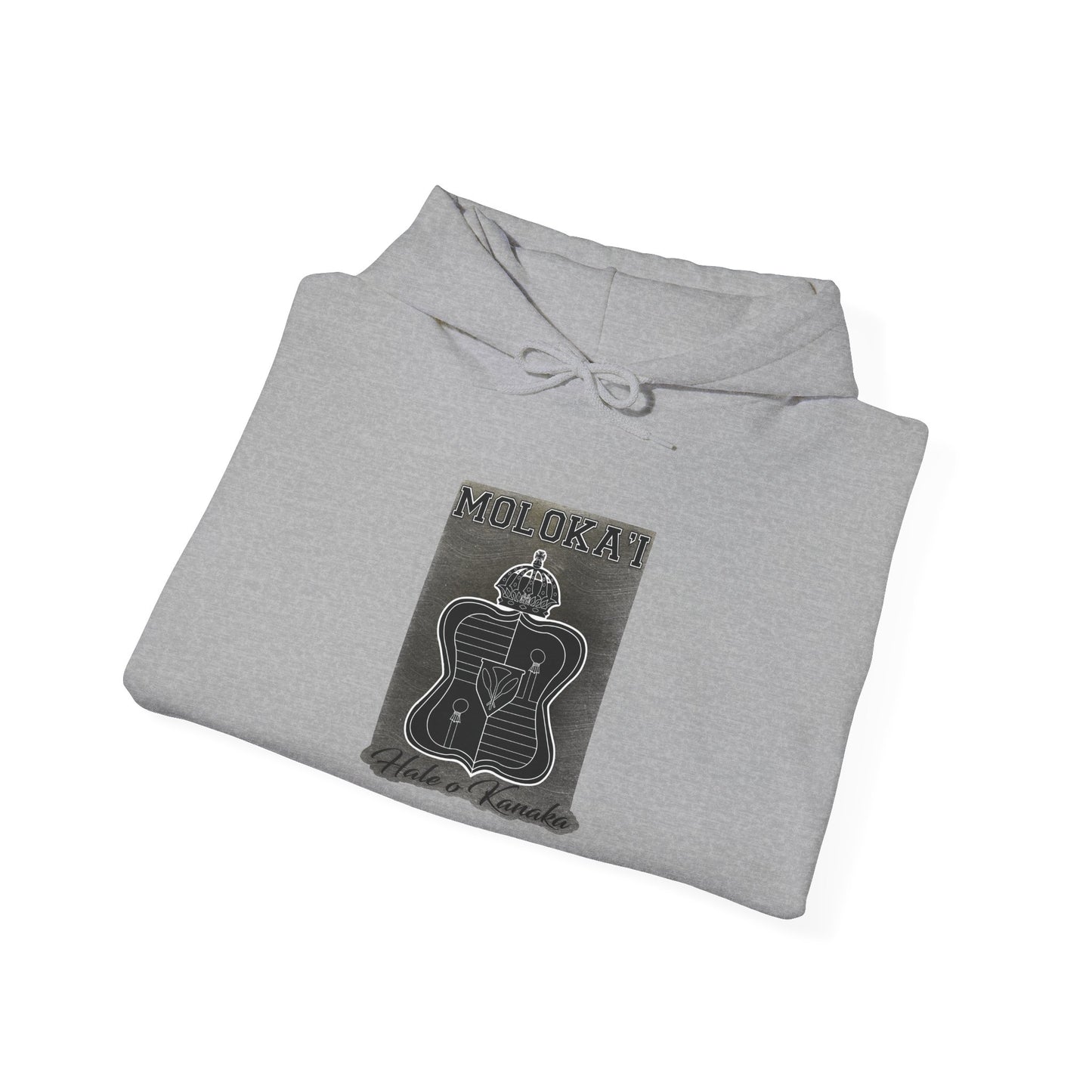 Hale O Kanaka - Crest - Moloka’i - Unisex Heavy Blend™ Hooded Sweatshirt