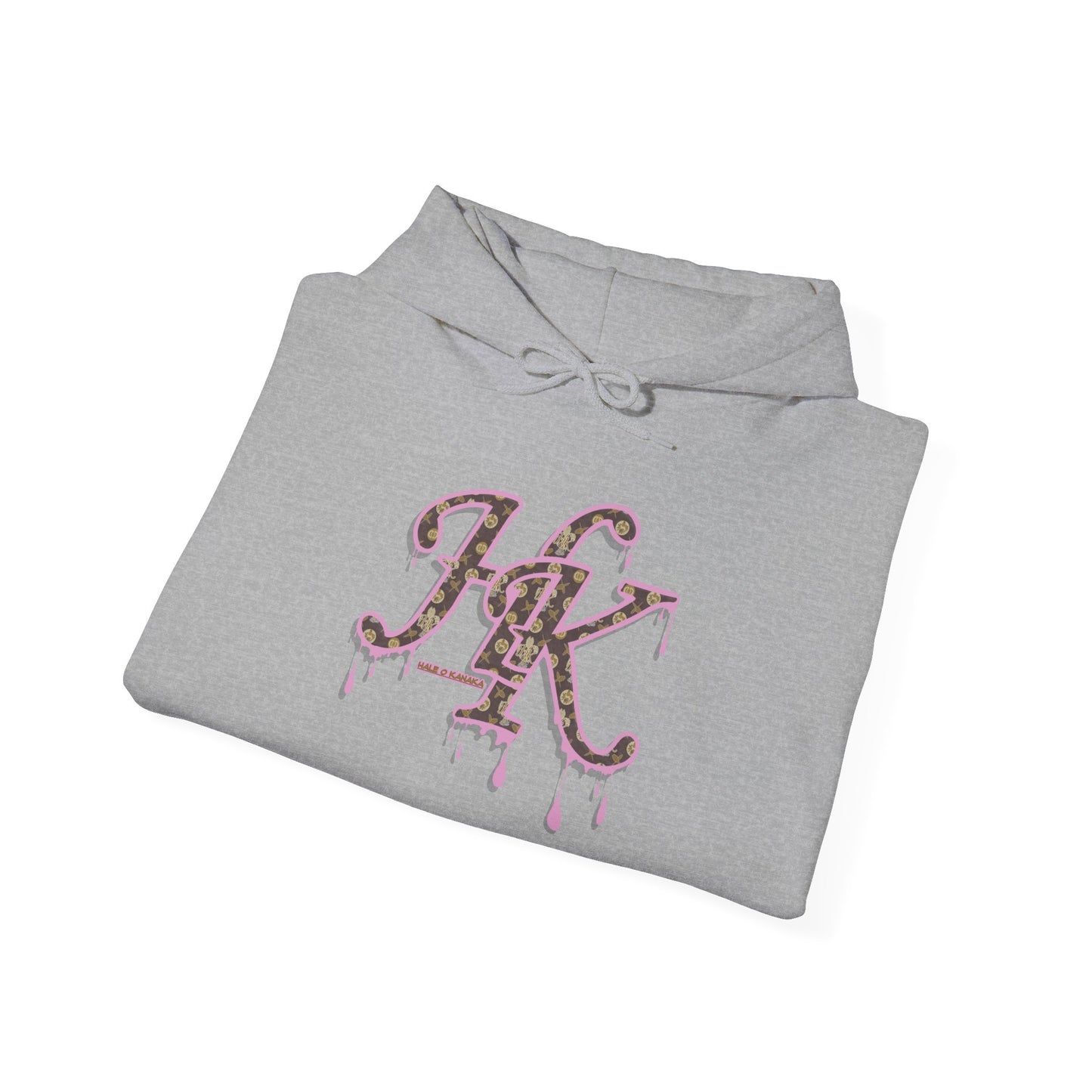 Hale O Kanaka - Da Drip Pink - MHK - Unisex Heavy Blend™ Hooded Sweatshirt