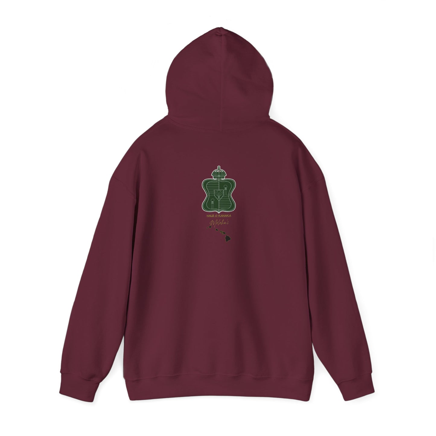 Hale O Kanaka - Crest - Moloka’i - Unisex Heavy Blend™ Hooded Sweatshirt