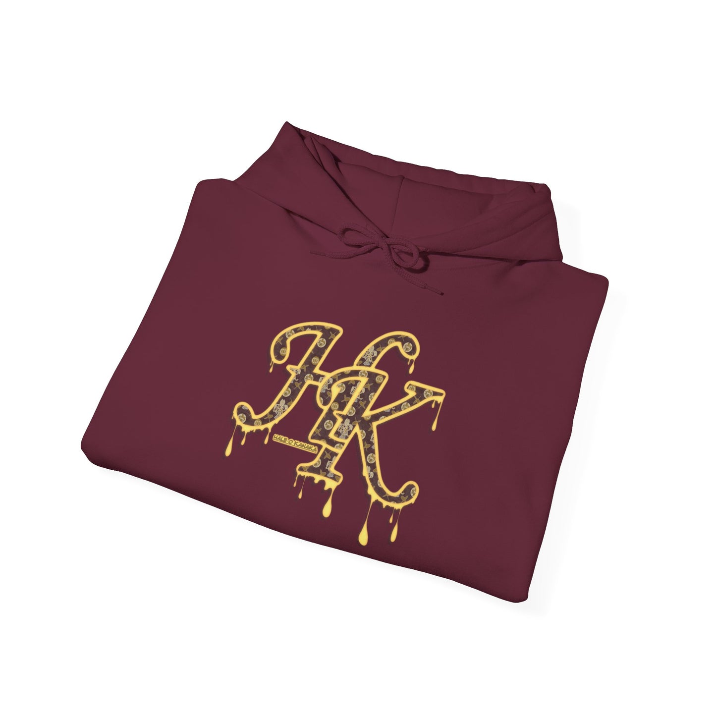 Hale O Kanaka - Da Drip Gold - MHK - Unisex Heavy Blend™ Hooded Sweatshirt