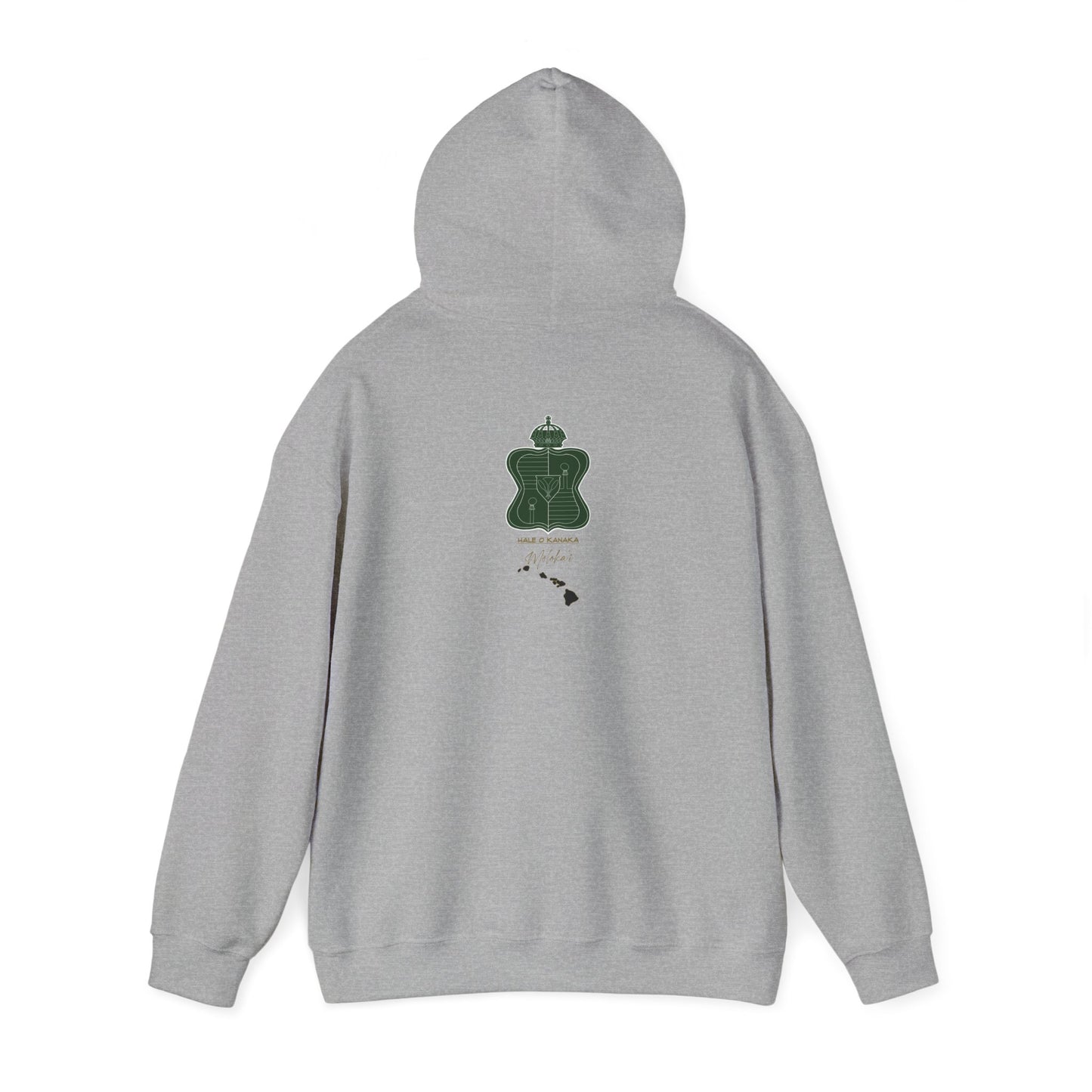 Hale O Kanaka - Crest - Moloka’i - Unisex Heavy Blend™ Hooded Sweatshirt