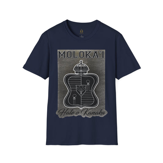 Hale O Kanaka - Crest - Moloka’i -Unisex Softstyle T-Shirt