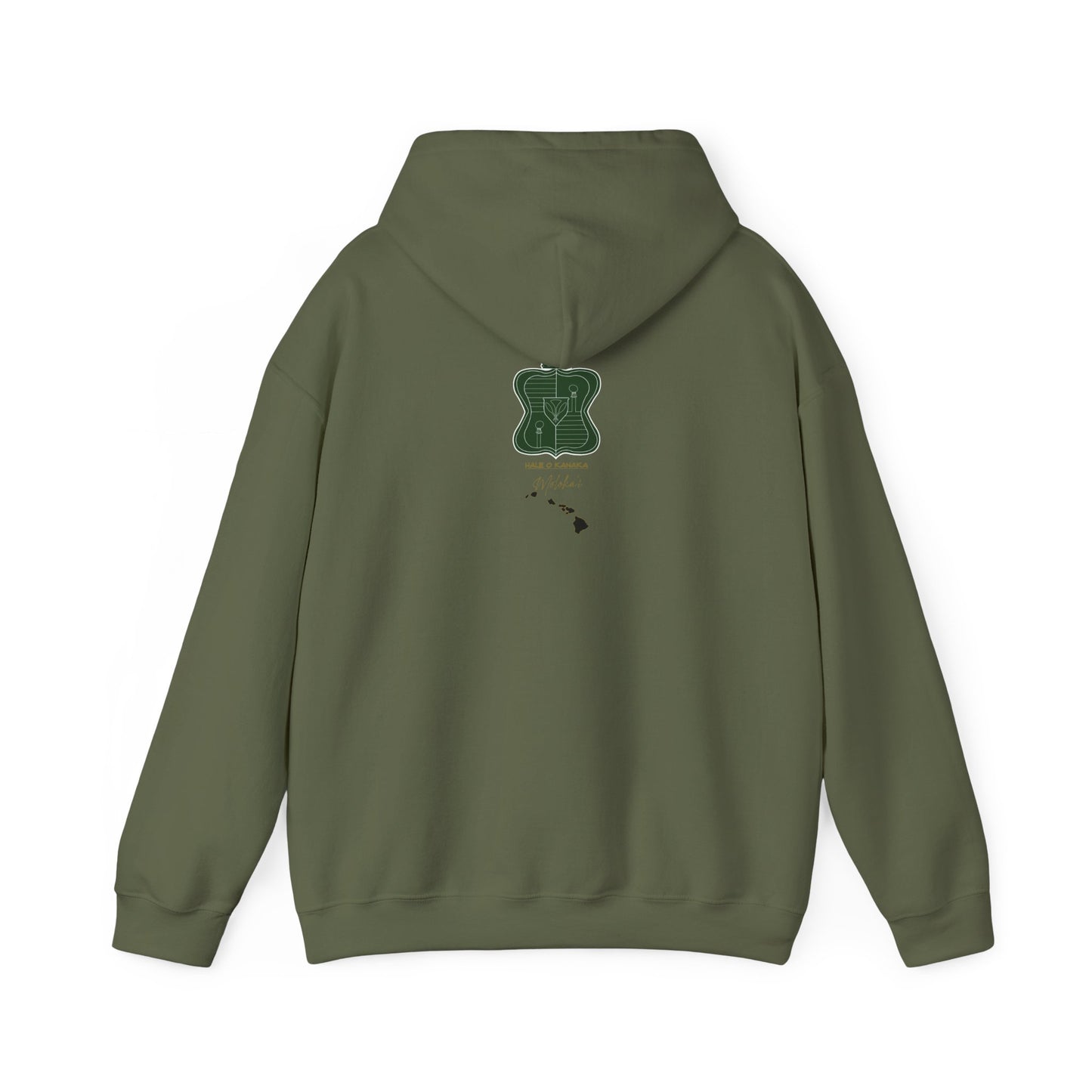 Hale O Kanaka - Crest - Moloka’i - Unisex Heavy Blend™ Hooded Sweatshirt