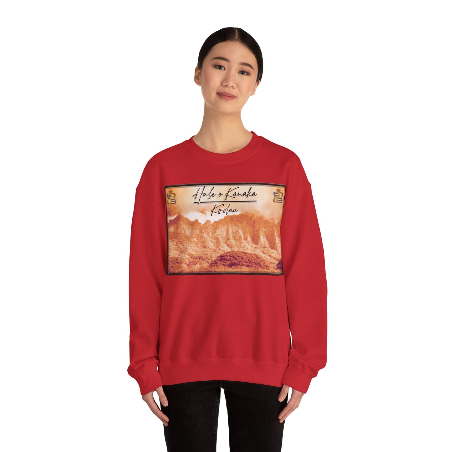 Hale O Kanaka - OG Āina O’ahu Ko’olau - MHK - Unisex Heavy Blend™ Crewneck Sweatshirt