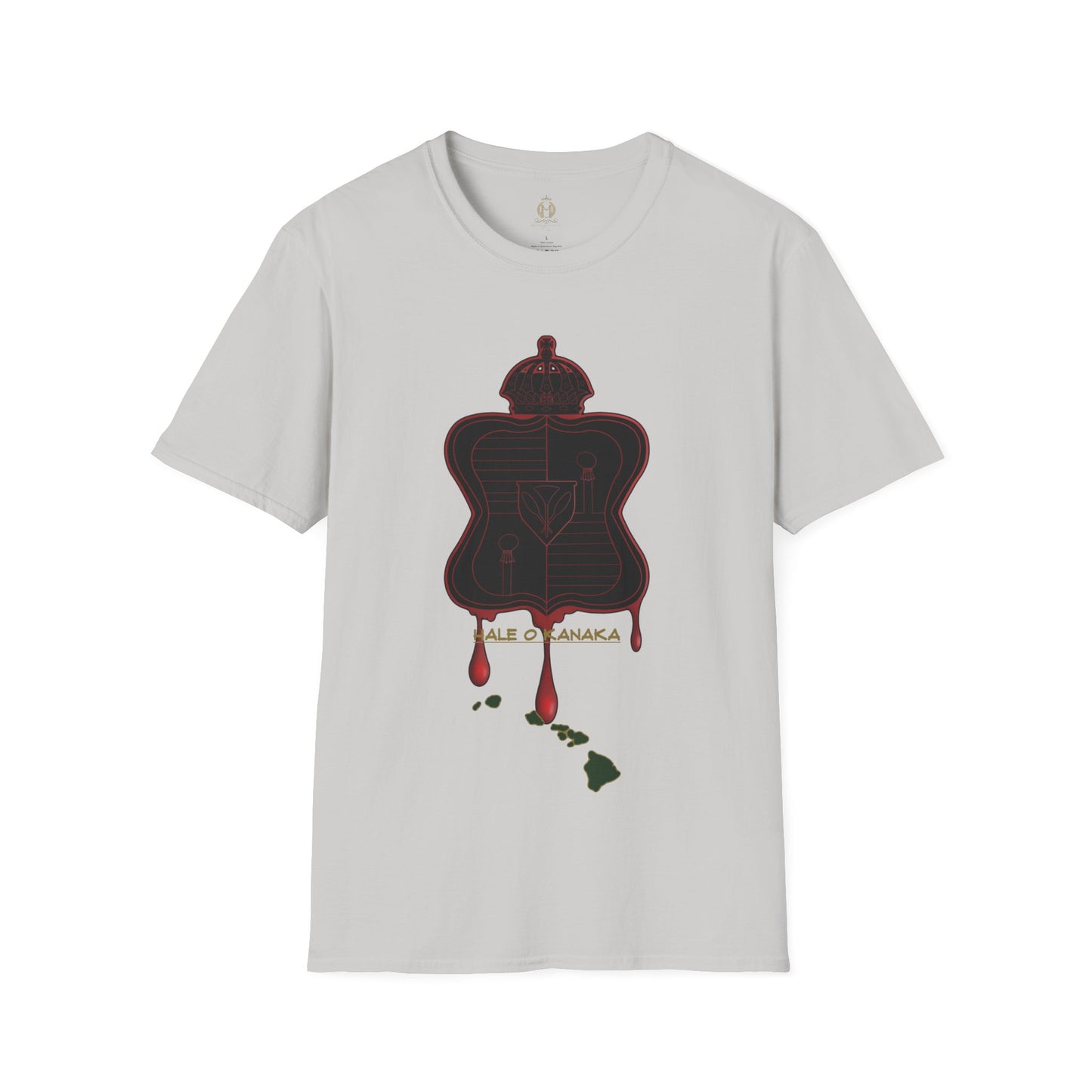 Hale O Kanaka - Koko Crest - Da Koko drip -Unisex Softstyle T-Shirt