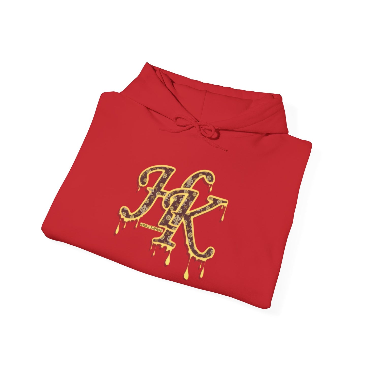 Hale O Kanaka - Da Drip Gold - MHK - Unisex Heavy Blend™ Hooded Sweatshirt