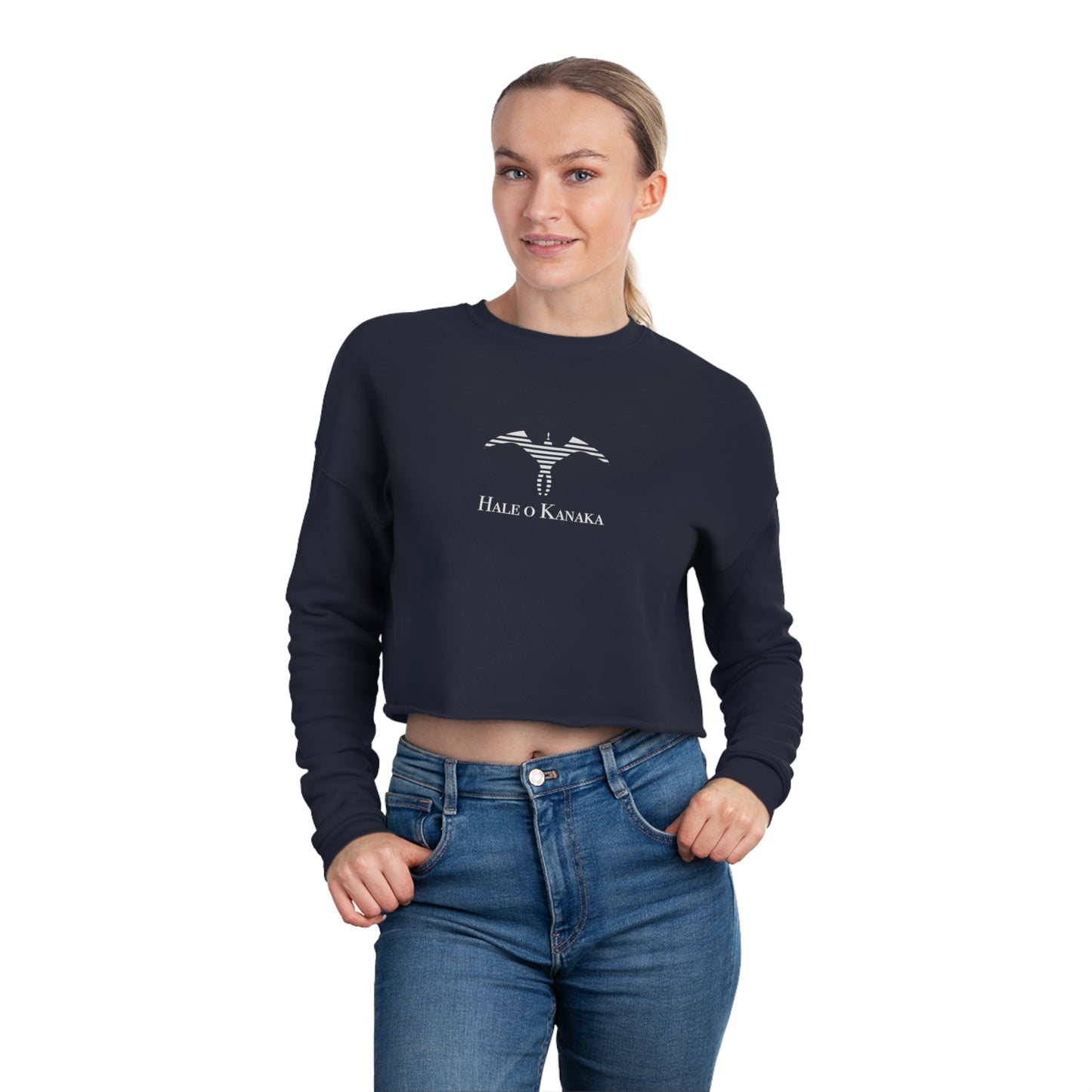 Hale O Kanaka (Protected) - MHK -Women's Cropped Sweatshirt