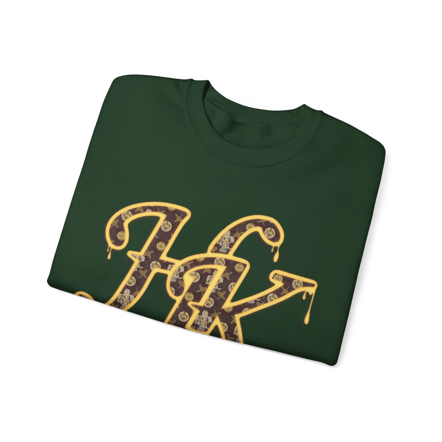 Hale O Kanaka - Da Drip Gold - MHK - Unisex Heavy Blend™ Crewneck Sweatshirt