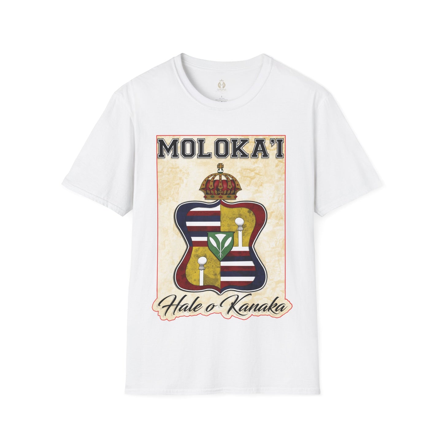 Hale O Kanaka - Crest - Moloka’i -Unisex Softstyle T-Shirt