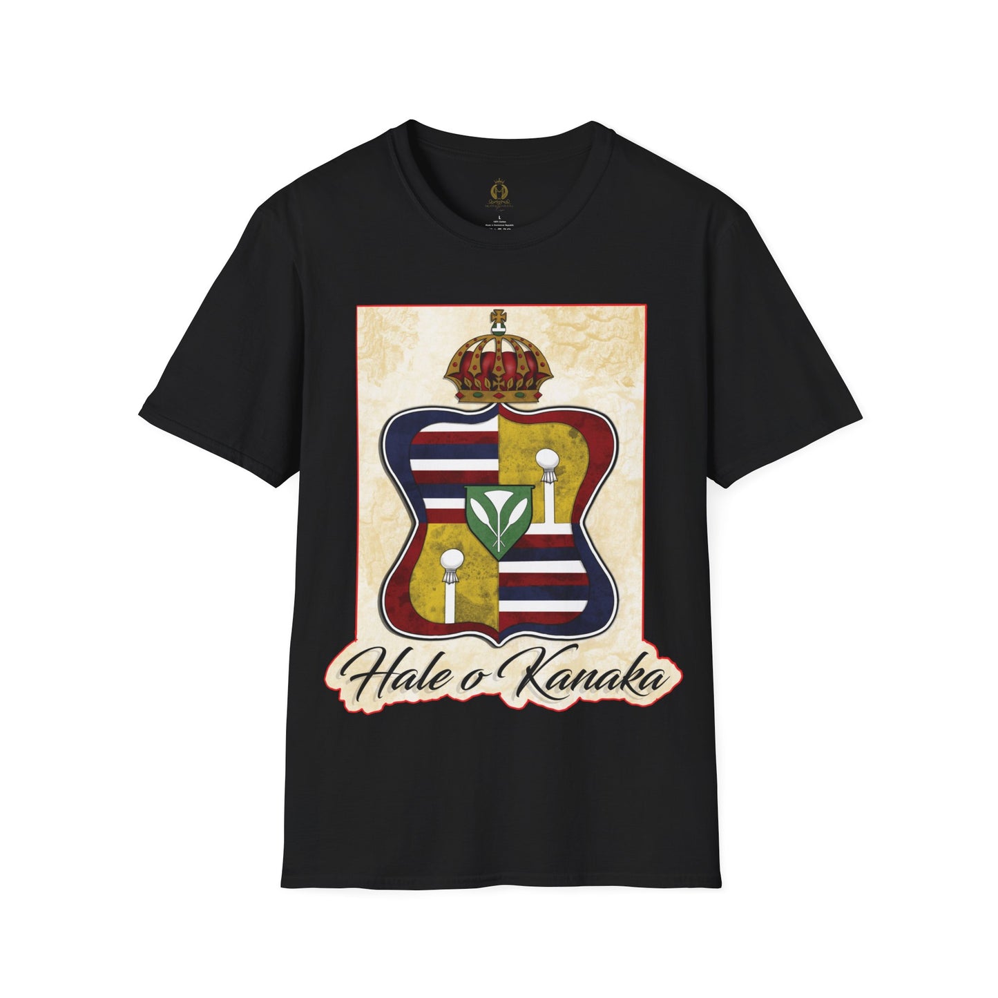 Hale O Kanaka - Crest - Da Koko drip -Unisex Softstyle T-Shirt