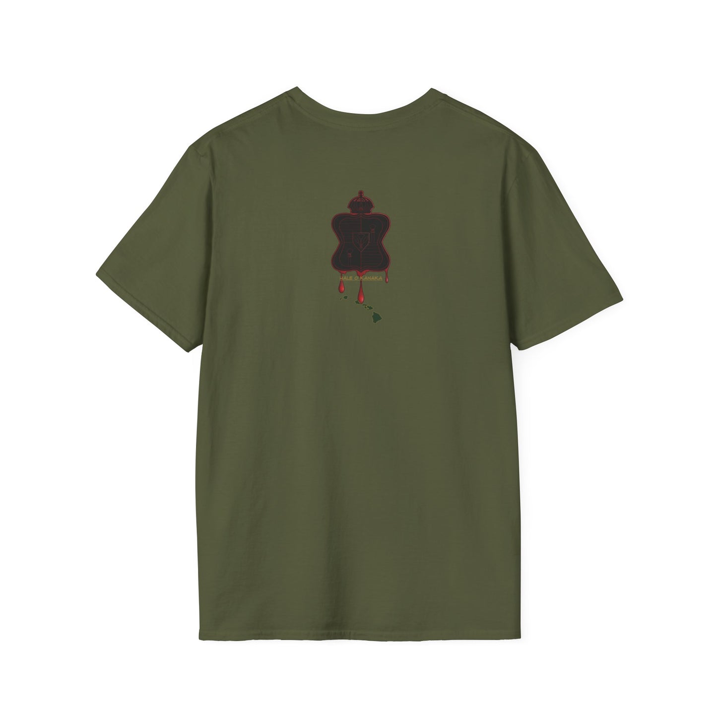 Hale O Kanaka - Koko Crest - Da Koko drip -Unisex Softstyle T-Shirt