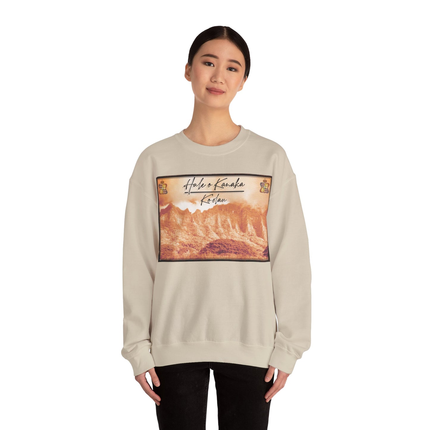 Hale O Kanaka - OG Āina O’ahu Ko’olau - MHK - Unisex Heavy Blend™ Crewneck Sweatshirt