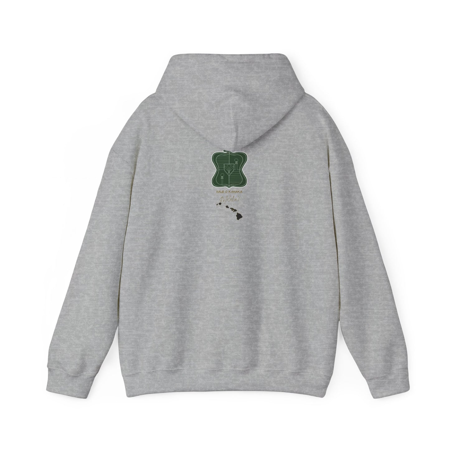 Hale O Kanaka - Crest - Moloka’i - Unisex Heavy Blend™ Hooded Sweatshirt
