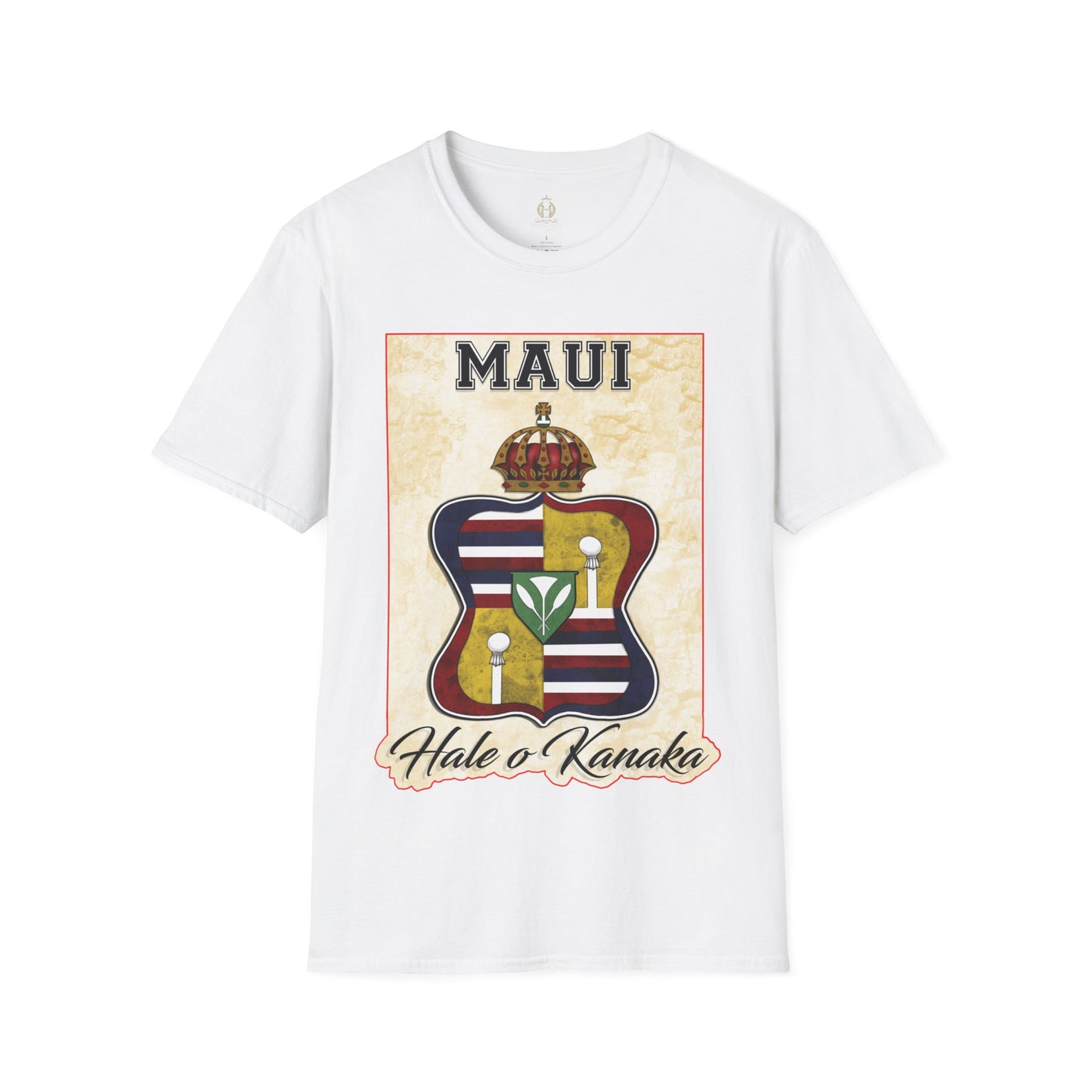 Hale O Kanaka - Crest - Maui -Unisex Softstyle T-Shirt