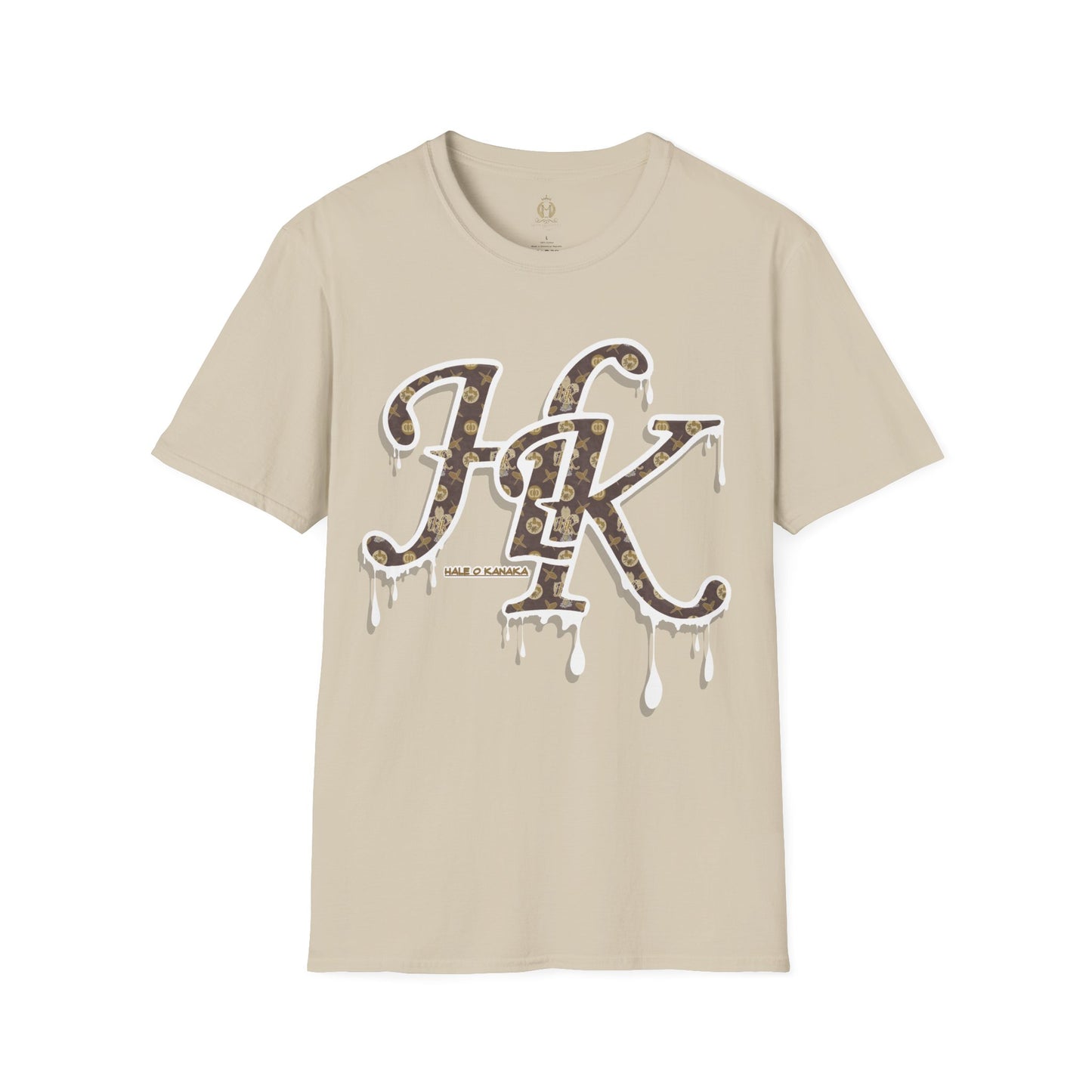 Hale O Kanaka Da Drip White - MHK - Unisex Softstyle T-Shirt