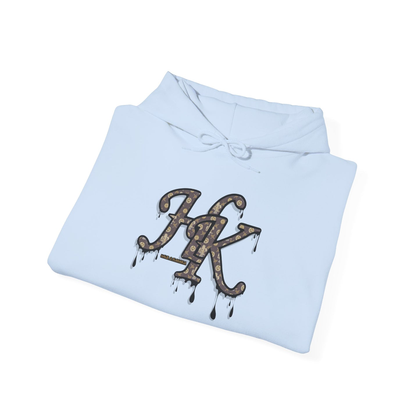 Hale O Kanaka - Da Drip Black - MHK - Unisex Heavy Blend™ Hooded Sweatshirt