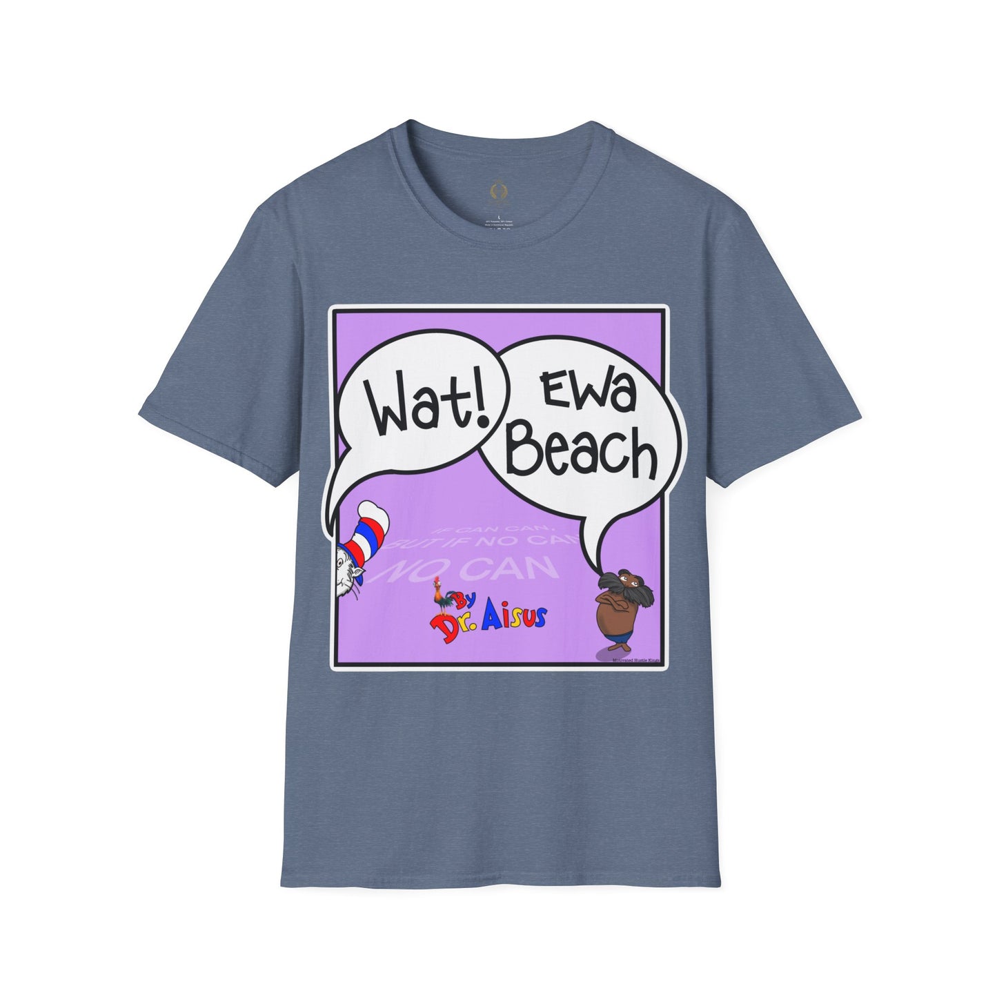 Wat Ewa Beach Dr. Aisus - Purple -Unisex Softstyle T-Shirt