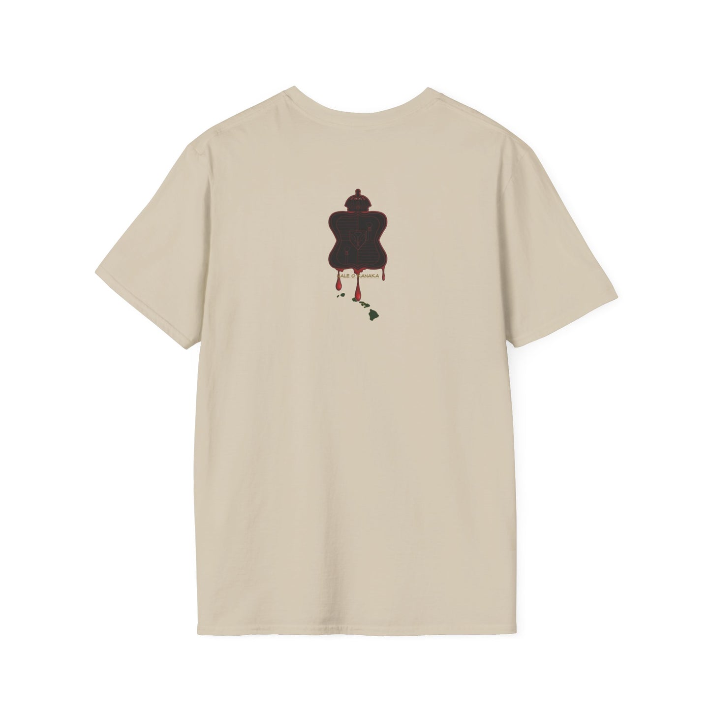 Hale O Kanaka - Crest - Da Koko drip -Unisex Softstyle T-Shirt