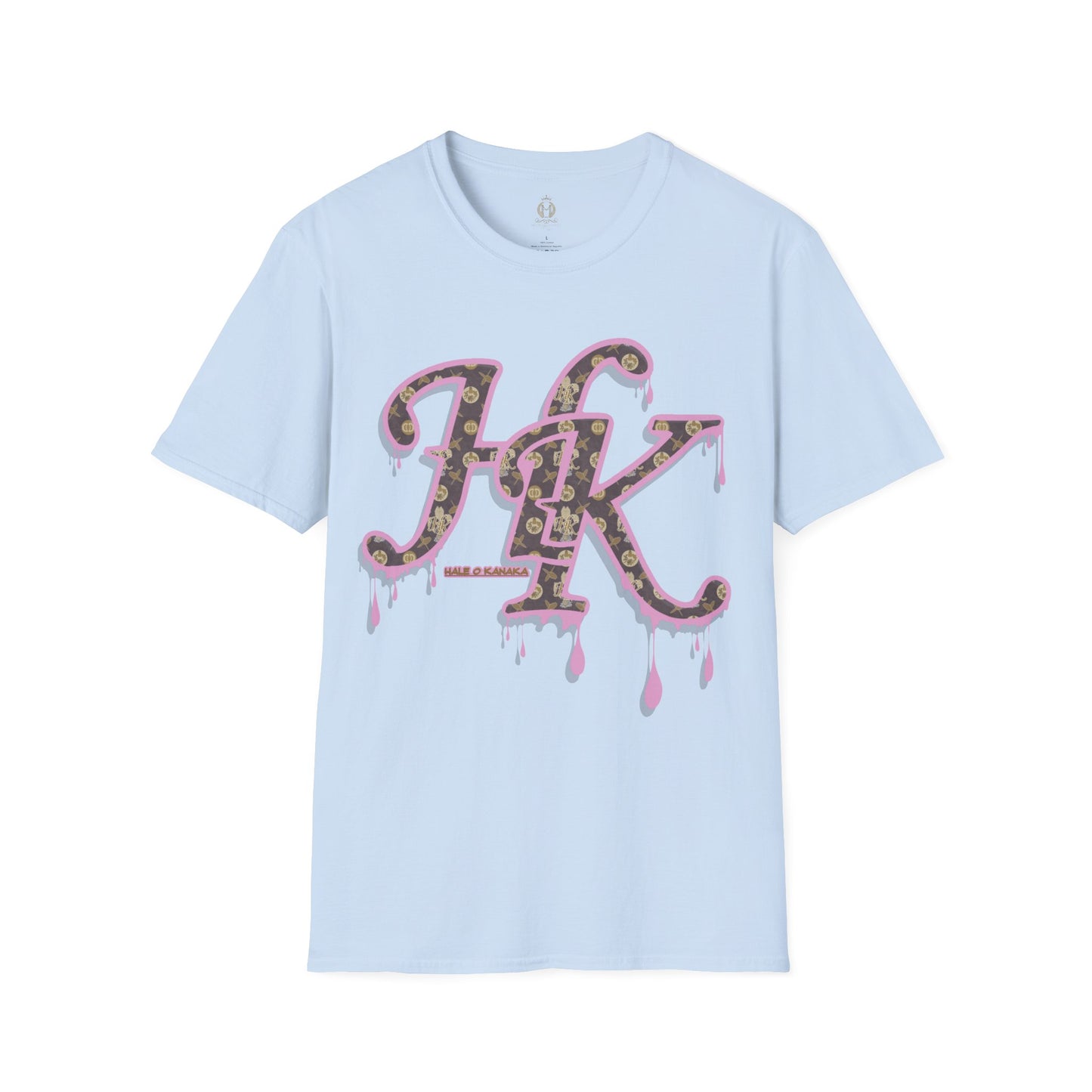 Hale O Kanaka Da Drip Pink - MHK - Unisex Softstyle T-Shirt