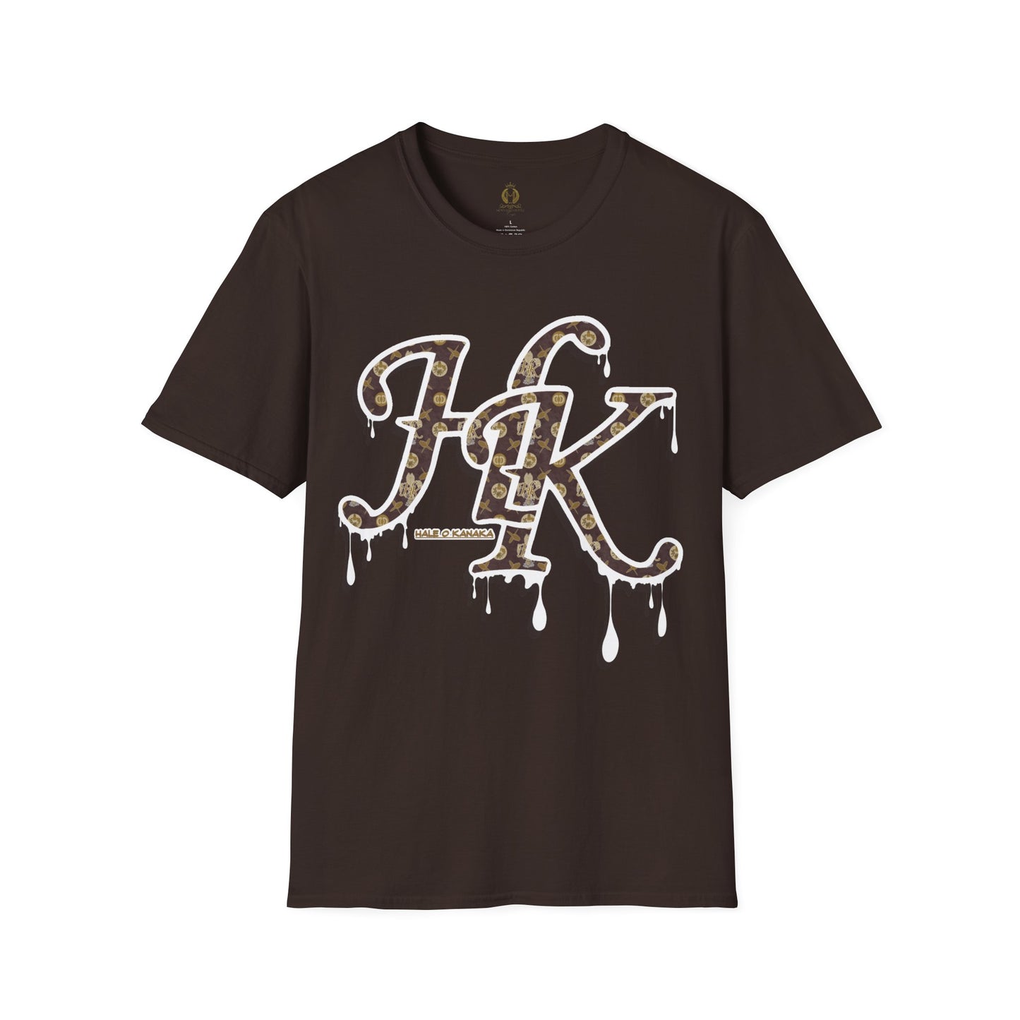 Hale O Kanaka Da Drip White - MHK - Unisex Softstyle T-Shirt