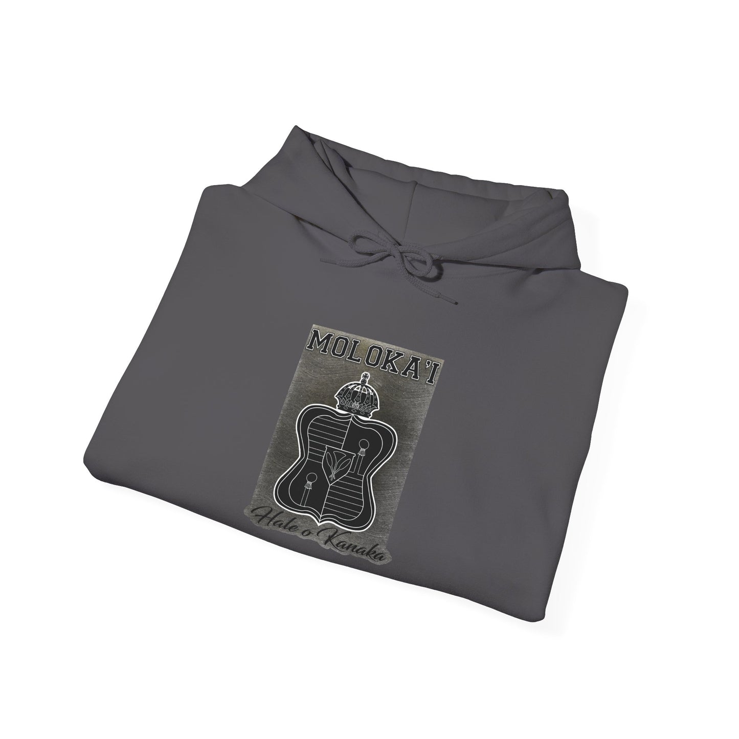 Hale O Kanaka - Crest - Moloka’i - Unisex Heavy Blend™ Hooded Sweatshirt