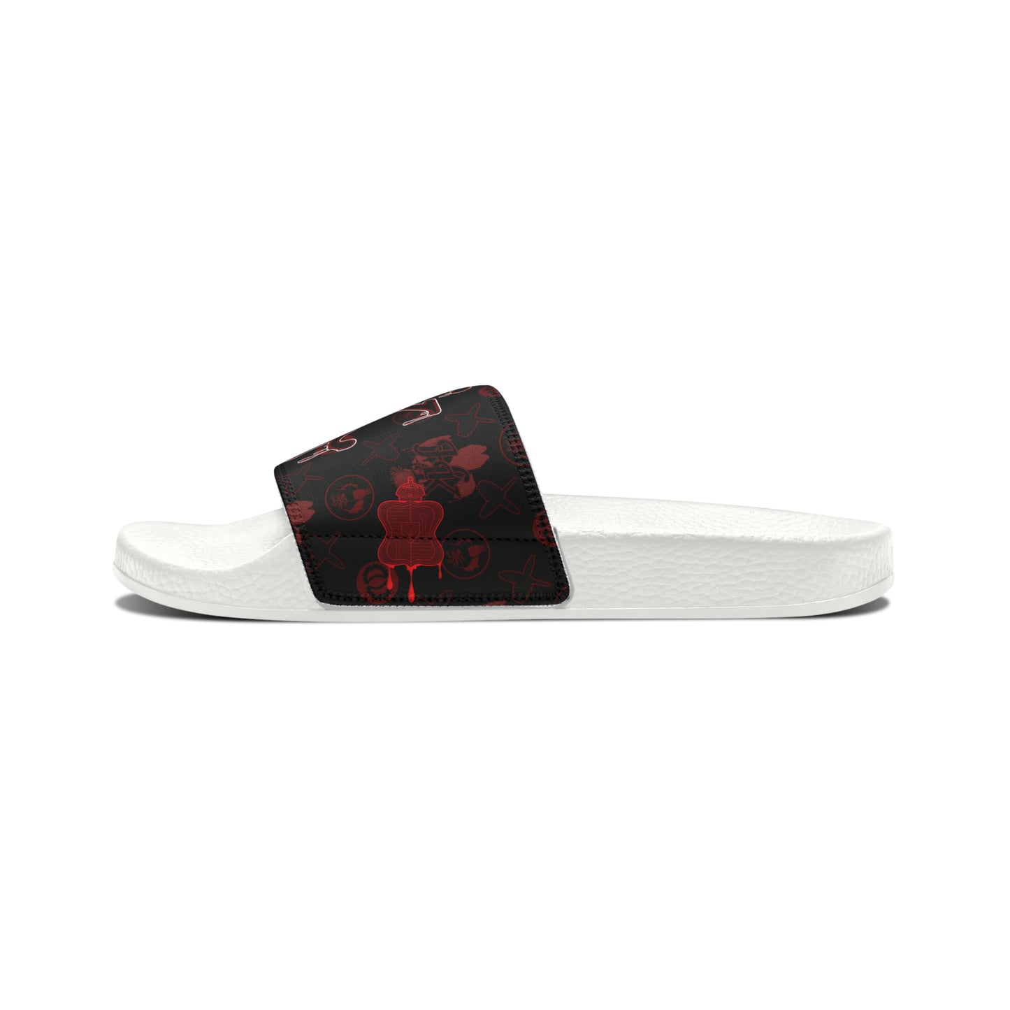 Hale O Kanaka monogram - Da Koko Drip - MHK - Men's PU Slide Sandals