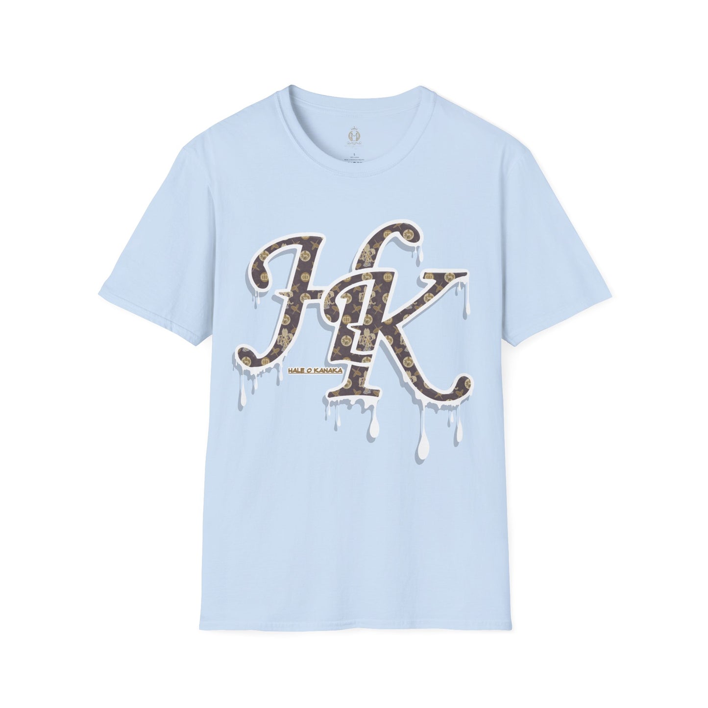 Hale O Kanaka Da Drip White - MHK - Unisex Softstyle T-Shirt