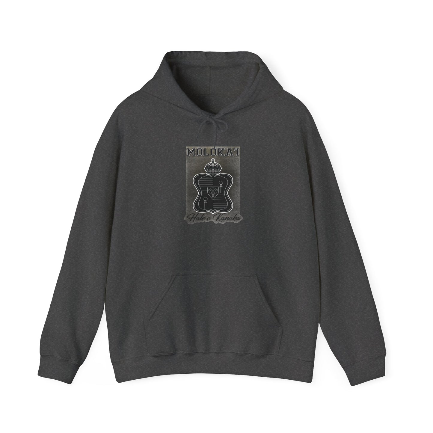 Hale O Kanaka - Crest - Moloka’i - Unisex Heavy Blend™ Hooded Sweatshirt