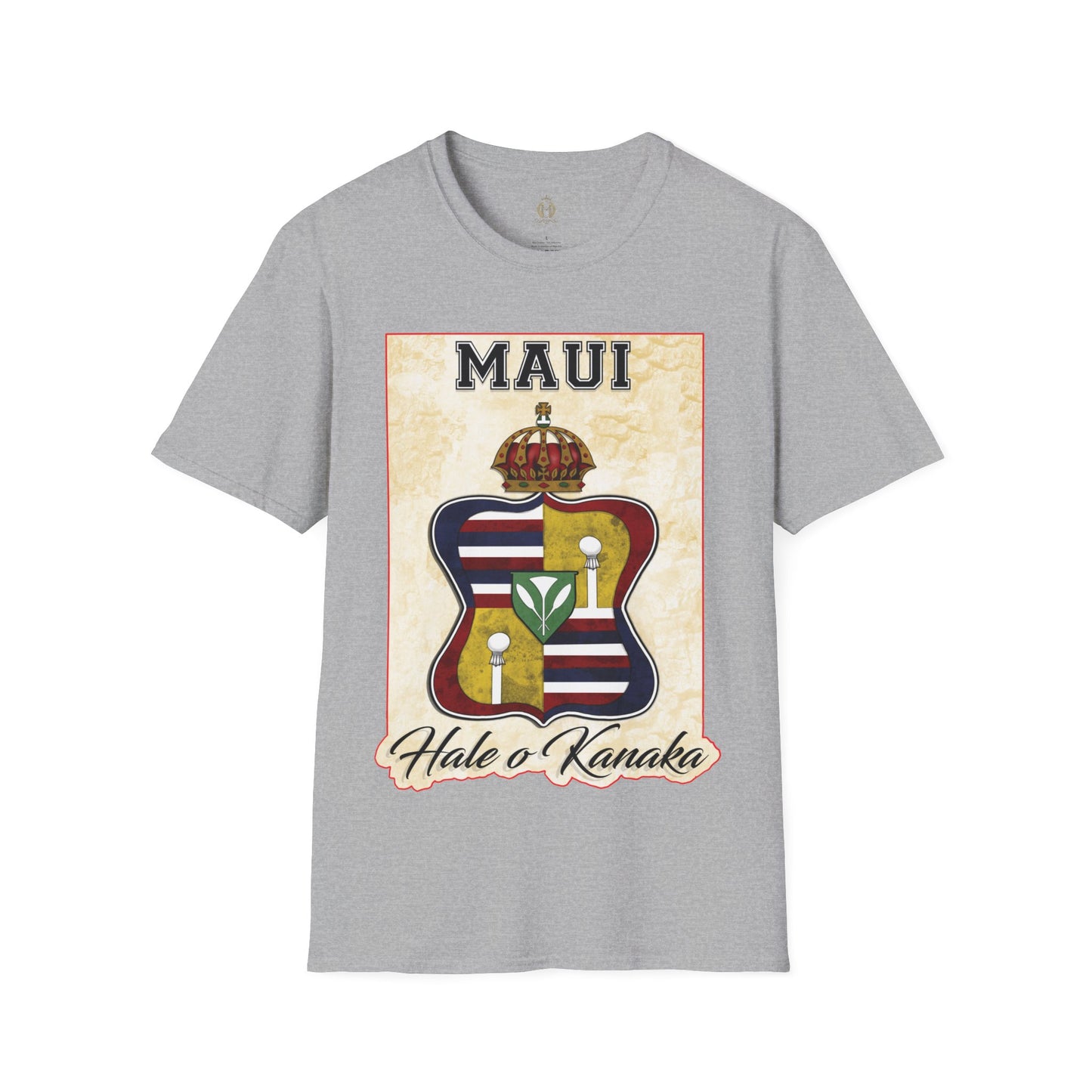 Hale O Kanaka - Crest - Maui -Unisex Softstyle T-Shirt