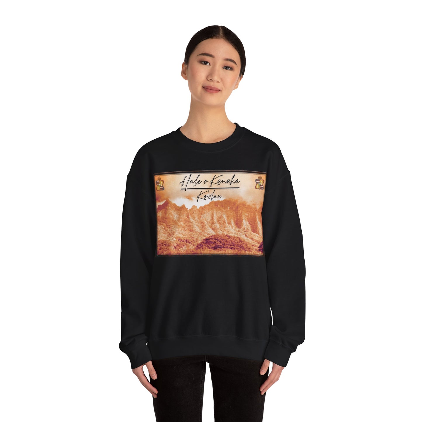 Hale O Kanaka - OG Āina O’ahu Ko’olau - MHK - Unisex Heavy Blend™ Crewneck Sweatshirt