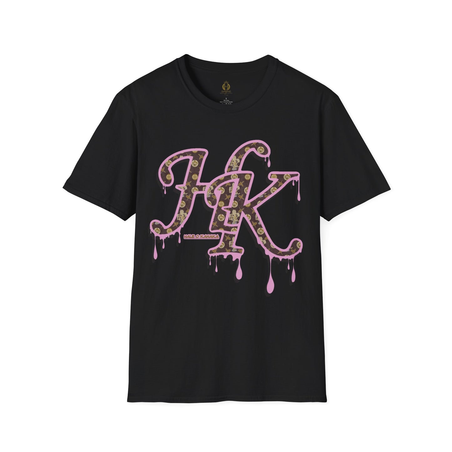 Hale O Kanaka Da Drip Pink - MHK - Unisex Softstyle T-Shirt