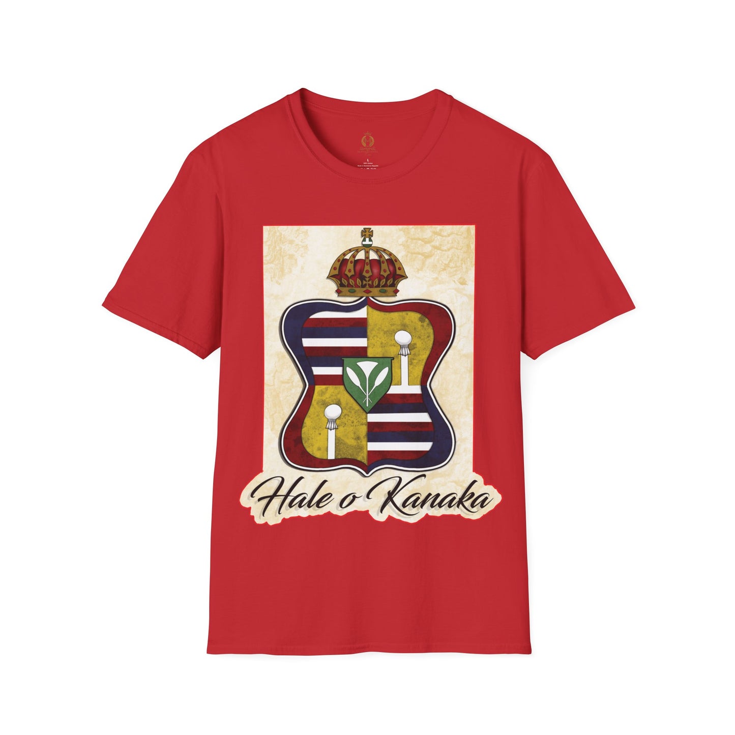 Hale O Kanaka - Crest - Da Koko drip -Unisex Softstyle T-Shirt