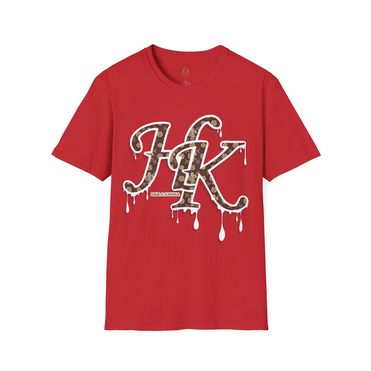 Hale O Kanaka Da Drip White - MHK - Unisex Softstyle T-Shirt