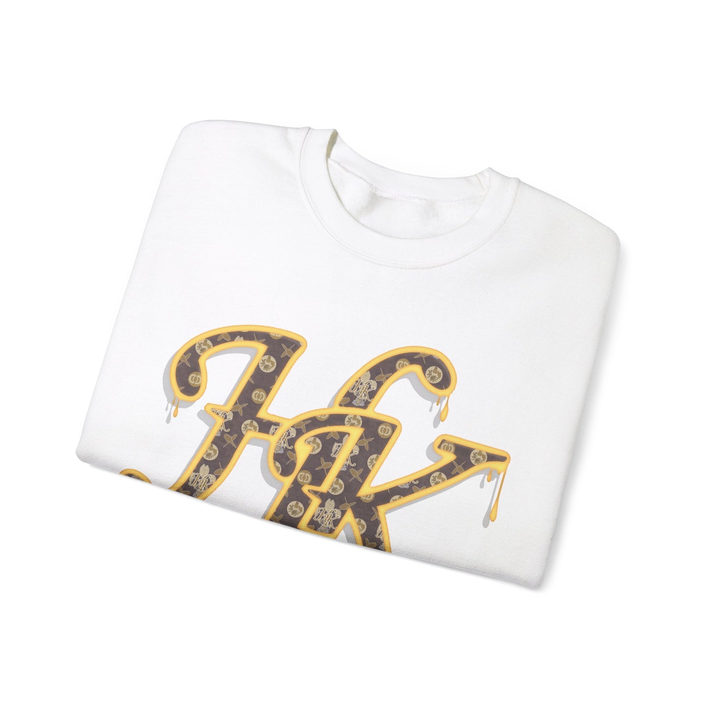 Hale O Kanaka - Da Drip Gold - MHK - Unisex Heavy Blend™ Crewneck Sweatshirt