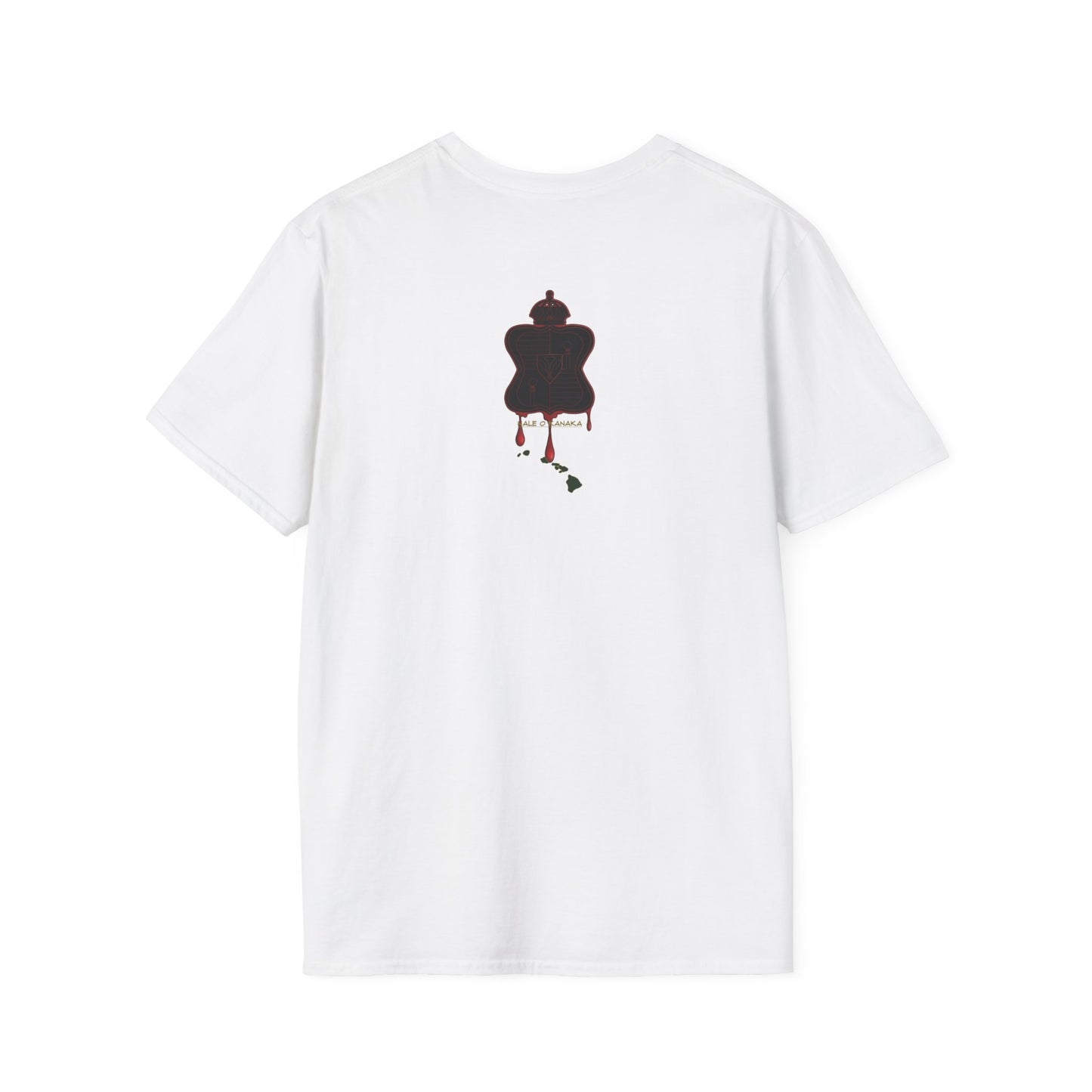 Hale O Kanaka - Koko Crest - Da Koko drip -Unisex Softstyle T-Shirt