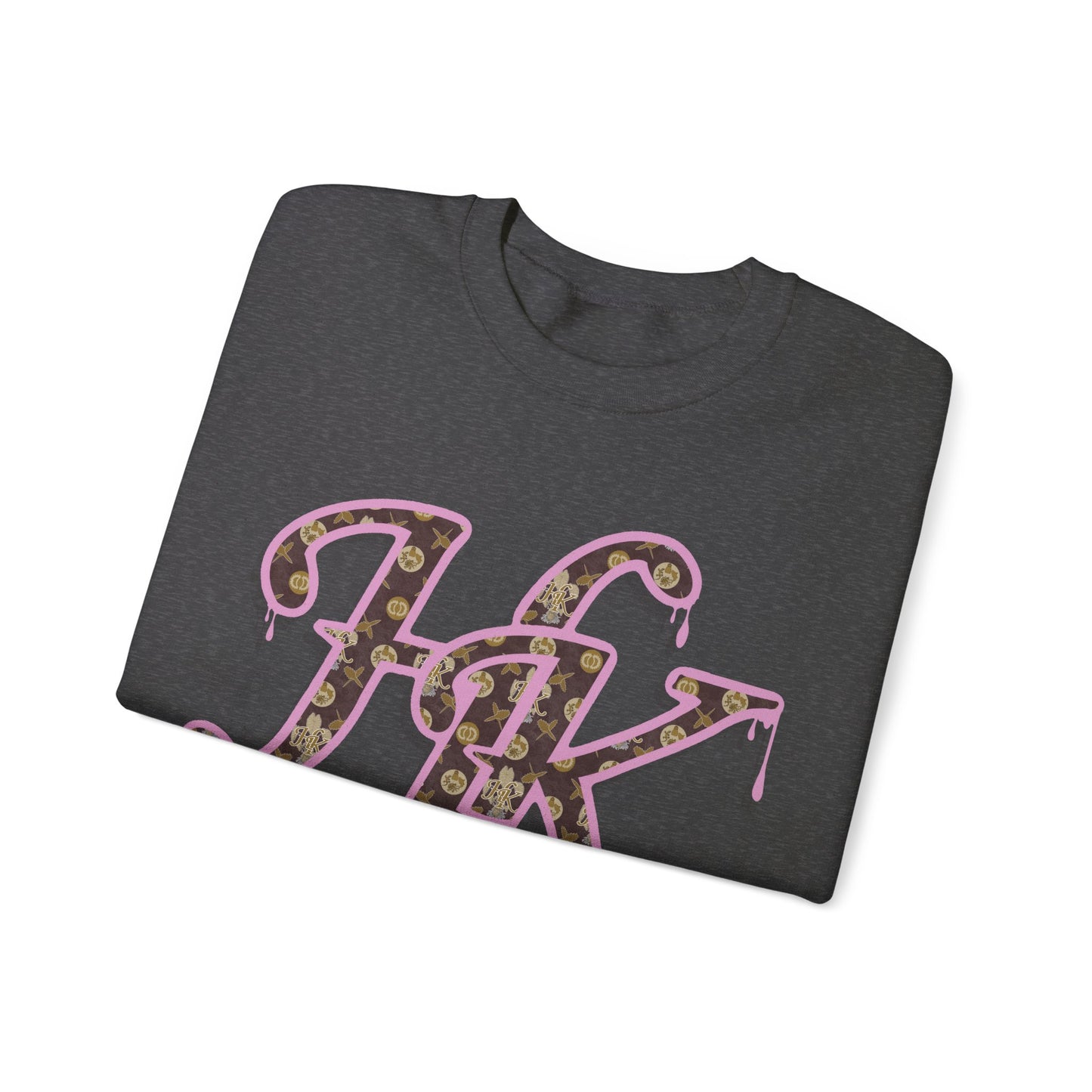 Hale O Kanaka - Da Drip Pink - MHK - Unisex Heavy Blend™ Crewneck Sweatshirt