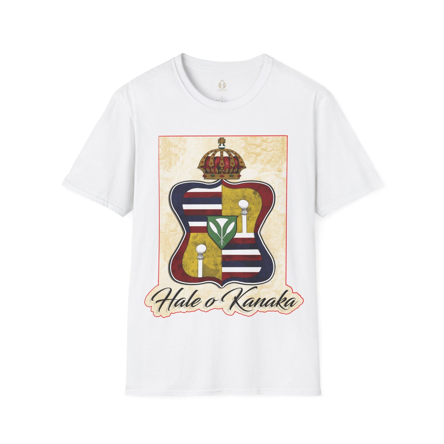 Hale O Kanaka - Crest - Da Koko drip -Unisex Softstyle T-Shirt