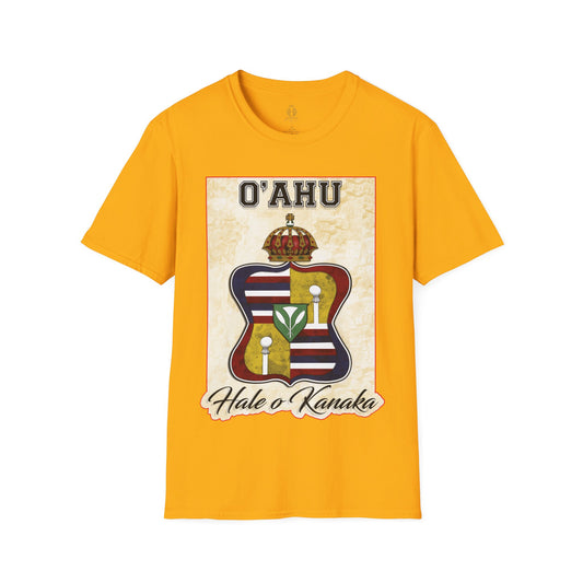 Hale O Kanaka - Crest - O’ahu -Unisex Softstyle T-Shirt