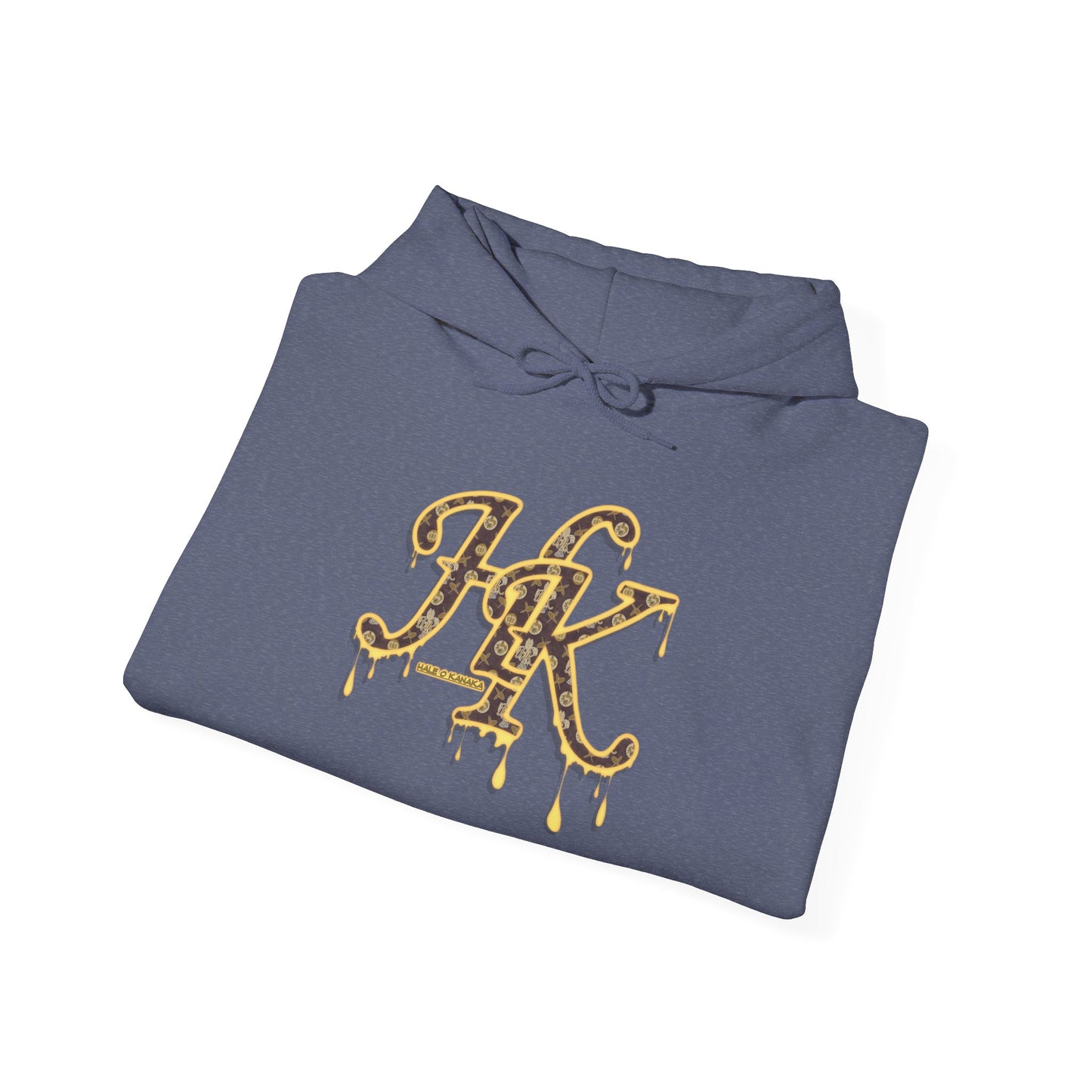 Hale O Kanaka - Da Drip Gold - MHK - Unisex Heavy Blend™ Hooded Sweatshirt