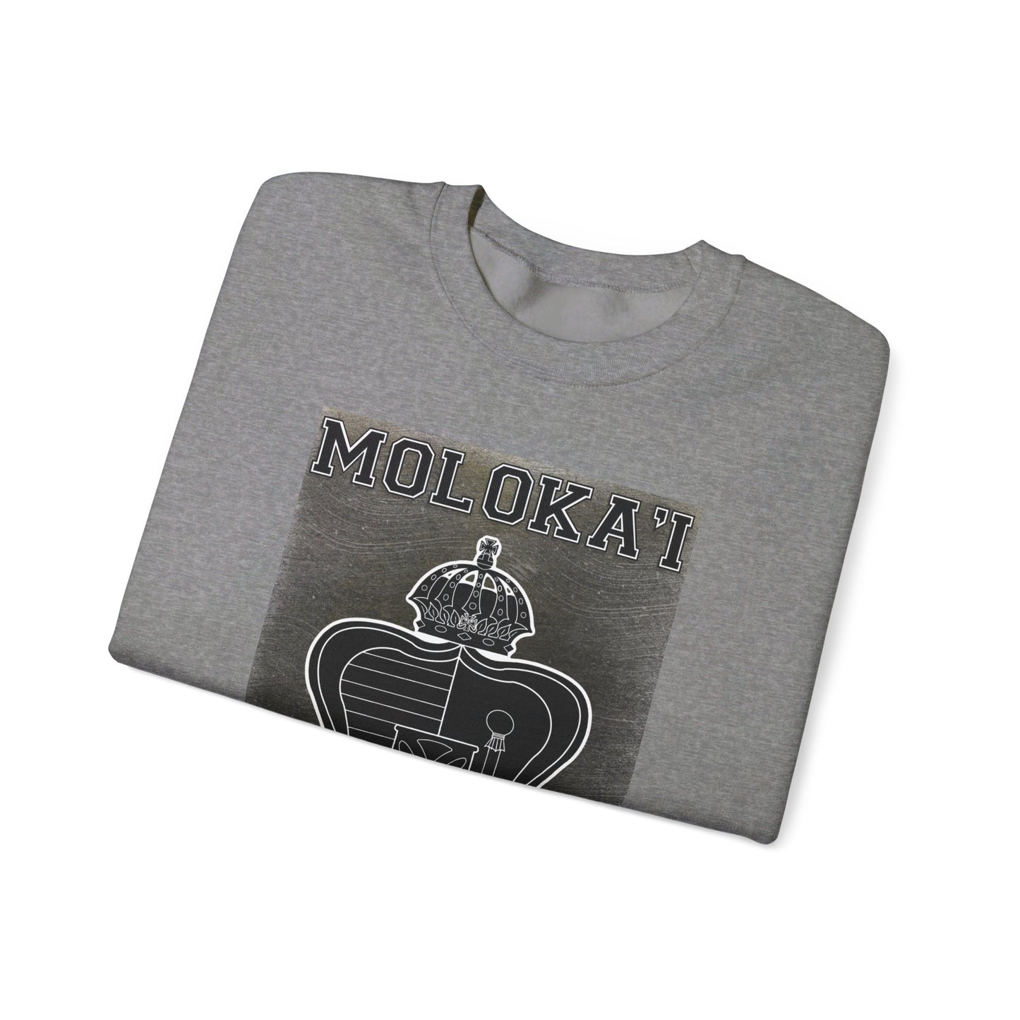 Hale O Kanaka - Crest - Moloka’i - Unisex Heavy Blend™ Crewneck Sweatshirt